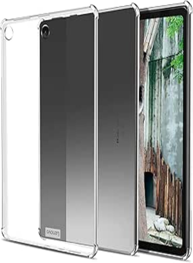 easyBee Lenovo Tab M10 (3rd Gen) 10.1 Inch Case, Compatible Tablet Case, Full Transparent Back, Soft TPU Silicone, Thin, Lightweight, Good Touch, Shock Absorption, Full Protective Cover (Compatible